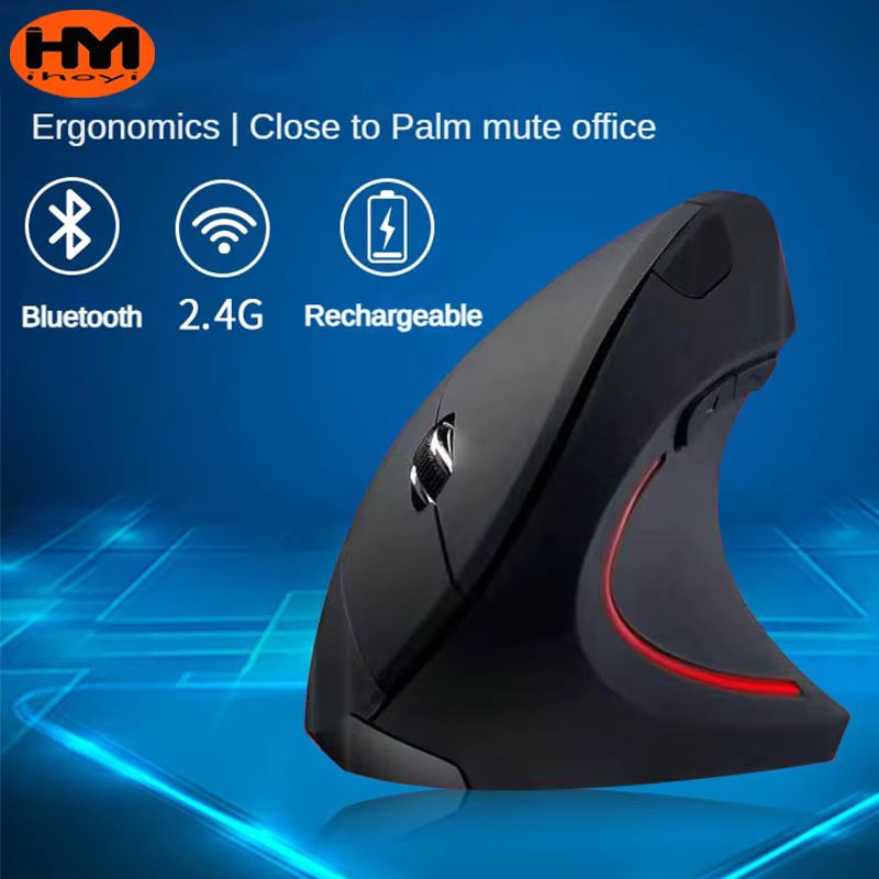 Original Wireless Mouse Vertical Wired USB Mouse Ergonomic Luminous 2.4G Mute Photoelectric Bluetooth Game Mouse