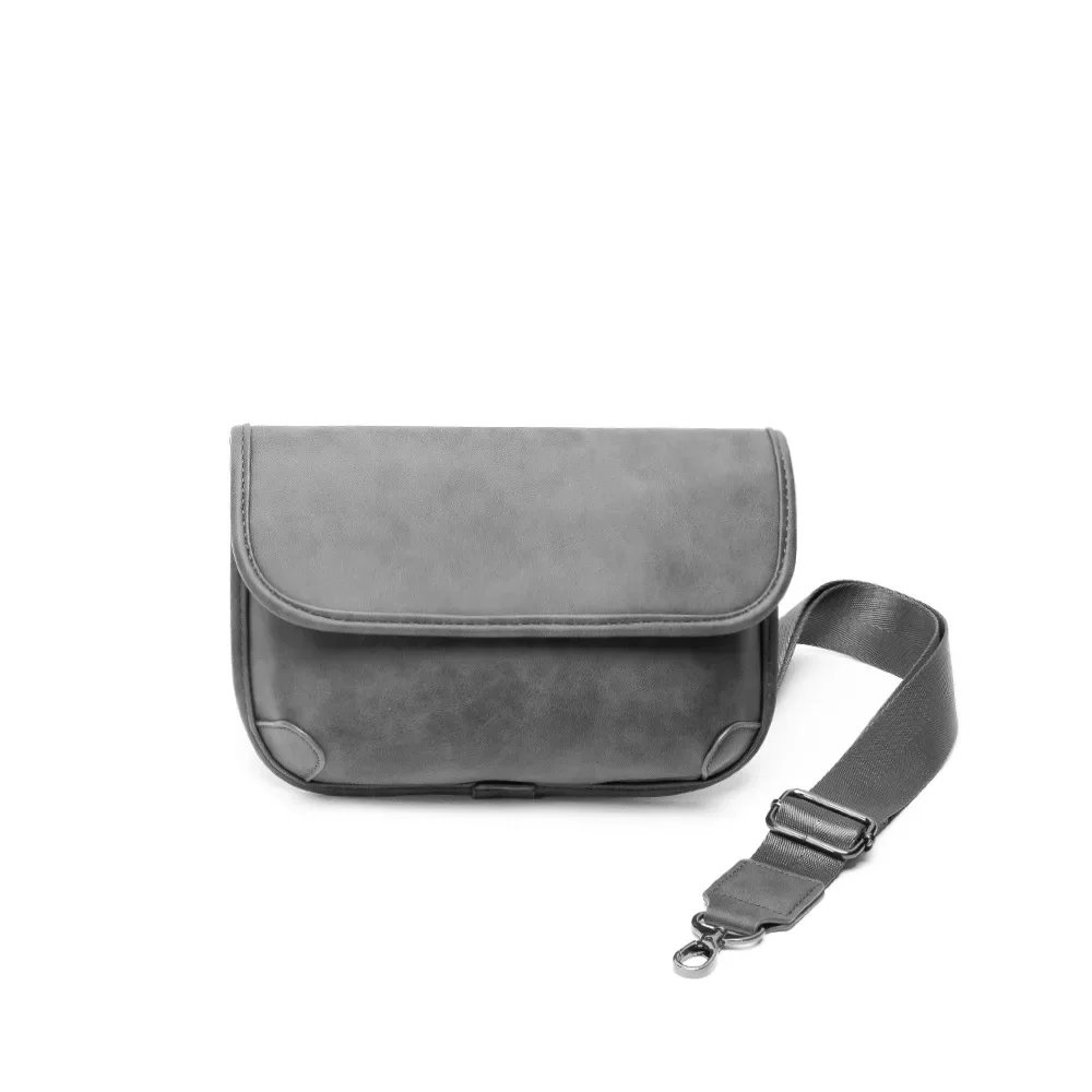 New Trendy Men's Crossbody Bag Single Shoulder Cross Body Bags Men Fashion Brand Design Shoulder Bag Gray Small Square Bag Mens