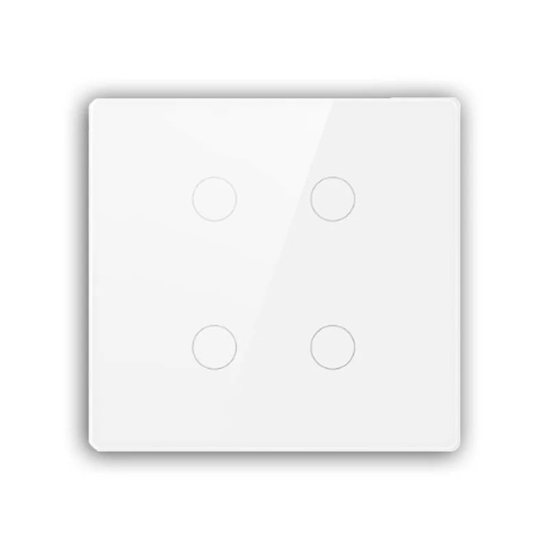 Melery Brazil 4x4 Switch 4/6/8Gang Tuya Wi-Fi Smart Life Light Wall Touch Sensor Glass Panel Remote by Alexa Dot Google Home