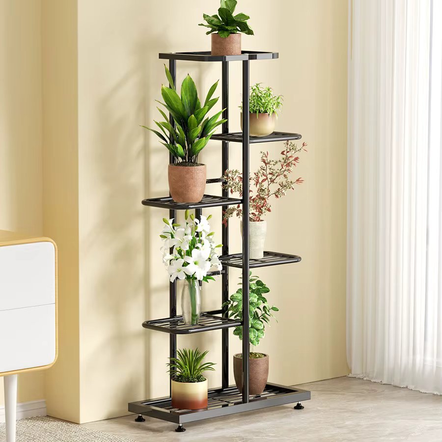 Plant Stand Flower Stand 4/6/8 Tier Flower Pot Shelf Balcony Indoor Multi-layer Storage Rack Succulent Plant Flower Rack