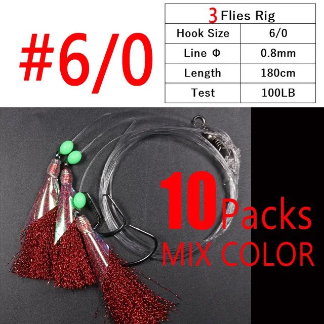 10packs 3 hooks 6l0