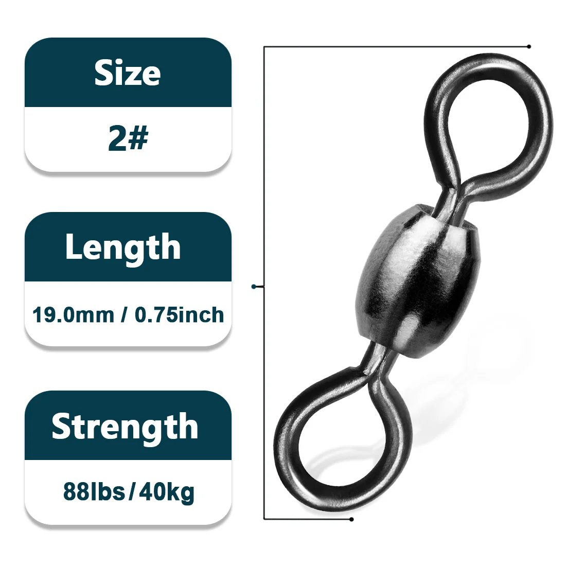 Size 2  19mm 40kg