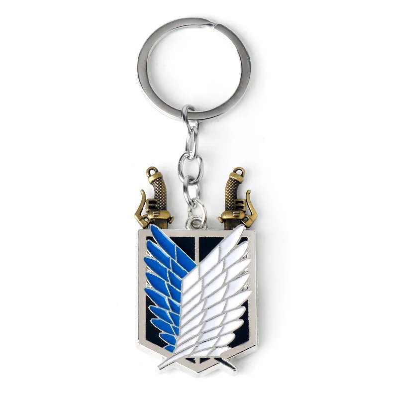 Anime Attack on Titan Alloy Necklace Wings of Liberty Personalized Shingeki Pendant No Kyojin Leather Chain Man Woman Cosplay