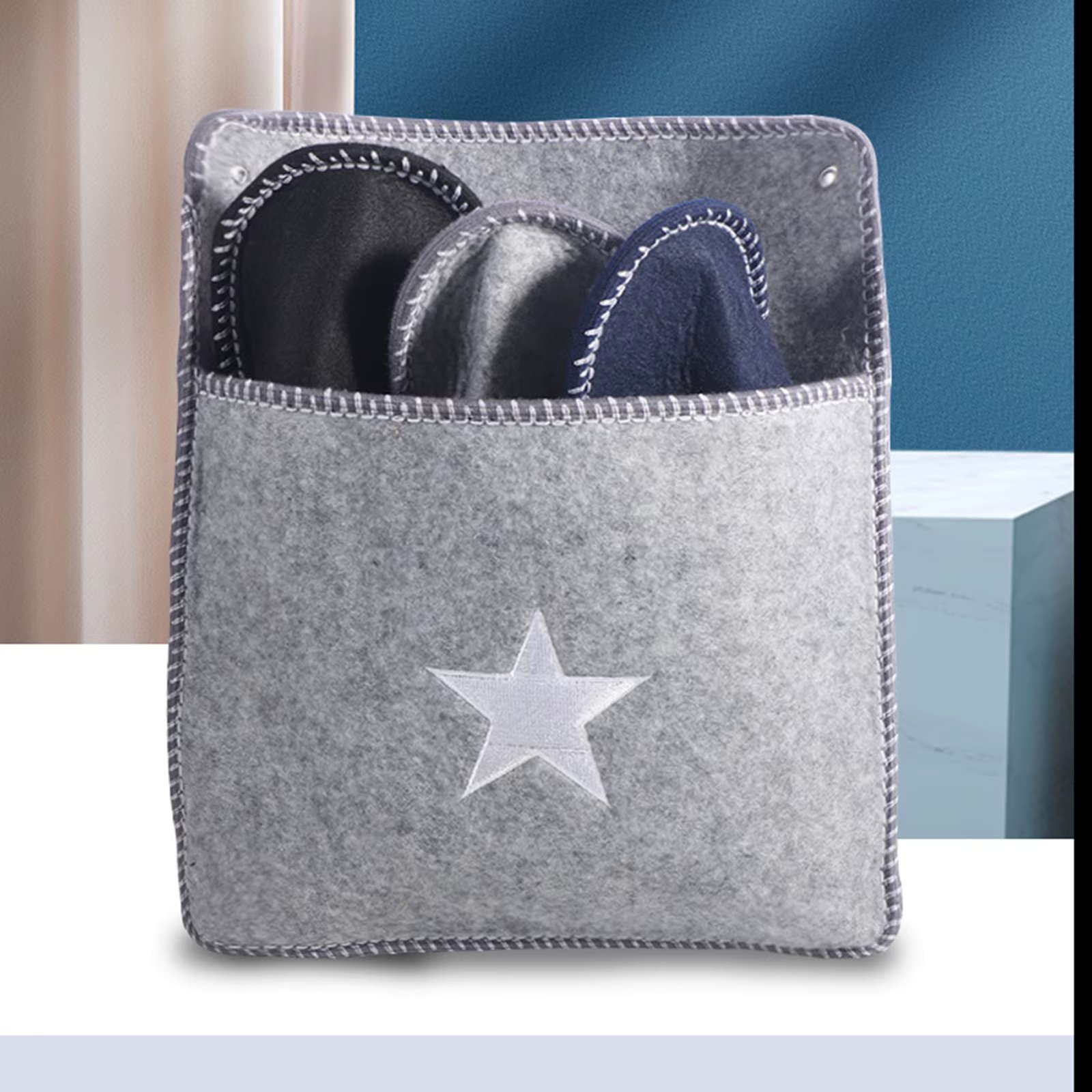 6 Pairs Disposable Slippers with Non-Slip Sole Closed Toe Spa Slippers for Shoeless Home for Bedroom Wedding Party Travel