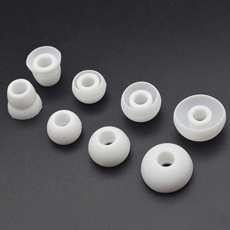 8Pcs/lot Anti Slip Waterproof Replacement Earplug Ear Tips Pads Set Silicone In-Ear Earphone Earbuds Covers Cap For Beats Power3