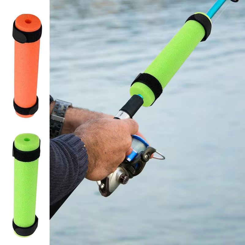 Rod Floats Fishing Poles 6PCS Foam Rod Floaties Kayak Fishing Rod Floater With Straps Fishing Gear For Prevent The Narrow Rod