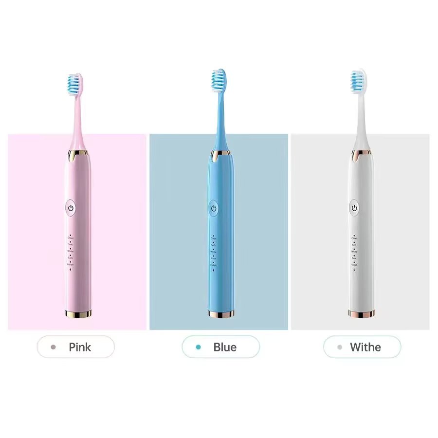 Sonic Electric Toothbrush Adult Smart Timing Tooth Brush Teeth Clean Whitening Fast USB Rechargeable Toothbrush Replacement Head