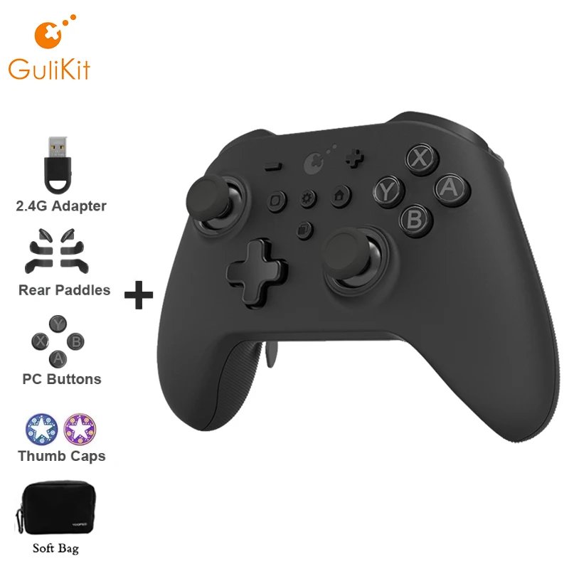 GuliKit KK3 MAX Controller NS39 KingKong 3 Gamepad with Hall Effect Joysticks & Triggers for Windows Nintendo Switch Android iOS