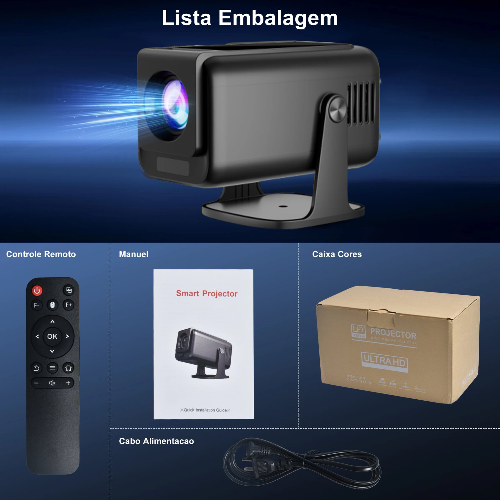 Salange HP320 Android 13 Smart Projector 4k 1920*1080P HD 5G WiFi BT5.0 Intelligent Control Auto Correction Video LED Proyector