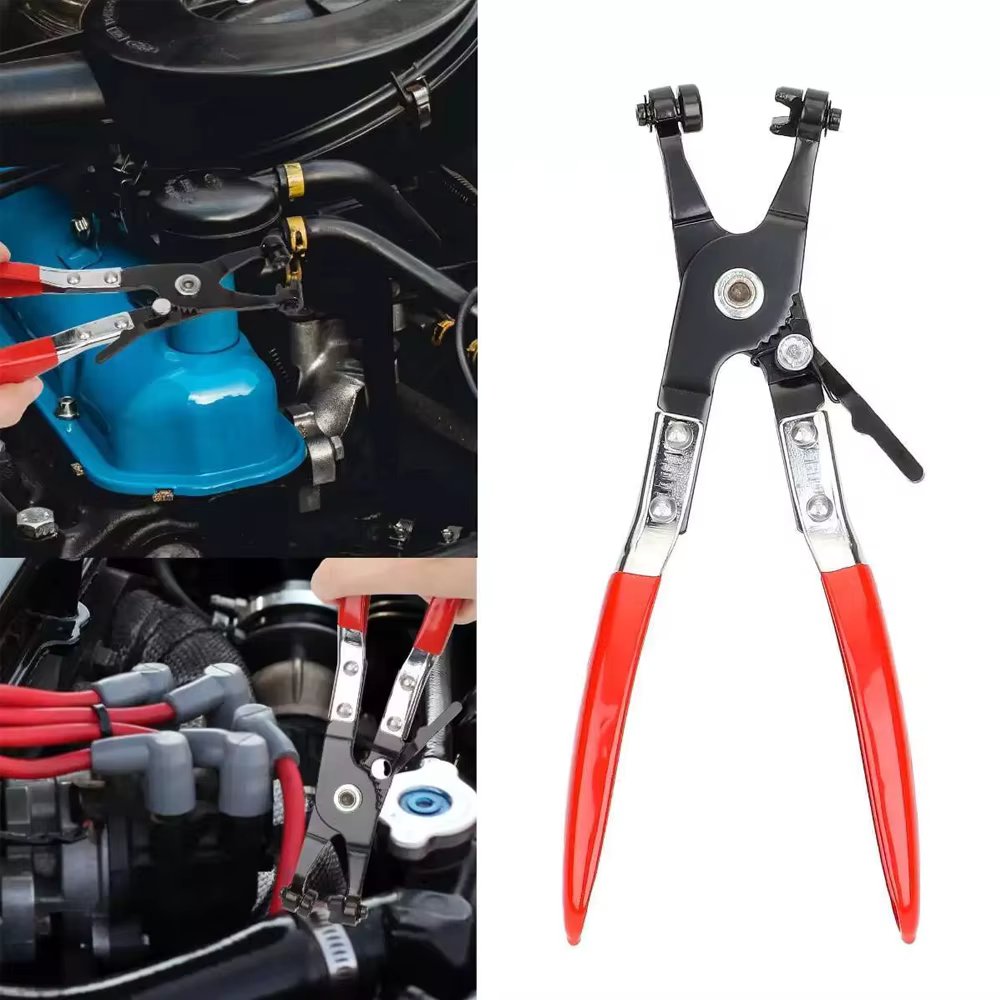 Hose Clamp Pliers Car Water Pipe Removal Tool for Fuel Coolant Hose Pipe Clips Thicker Handle Remove & Install Ring