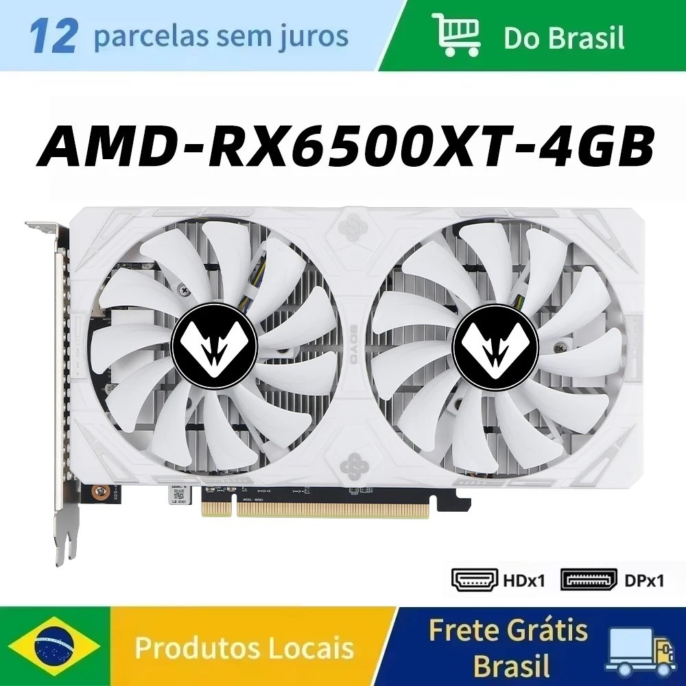 6500XT 4GB white 6PI