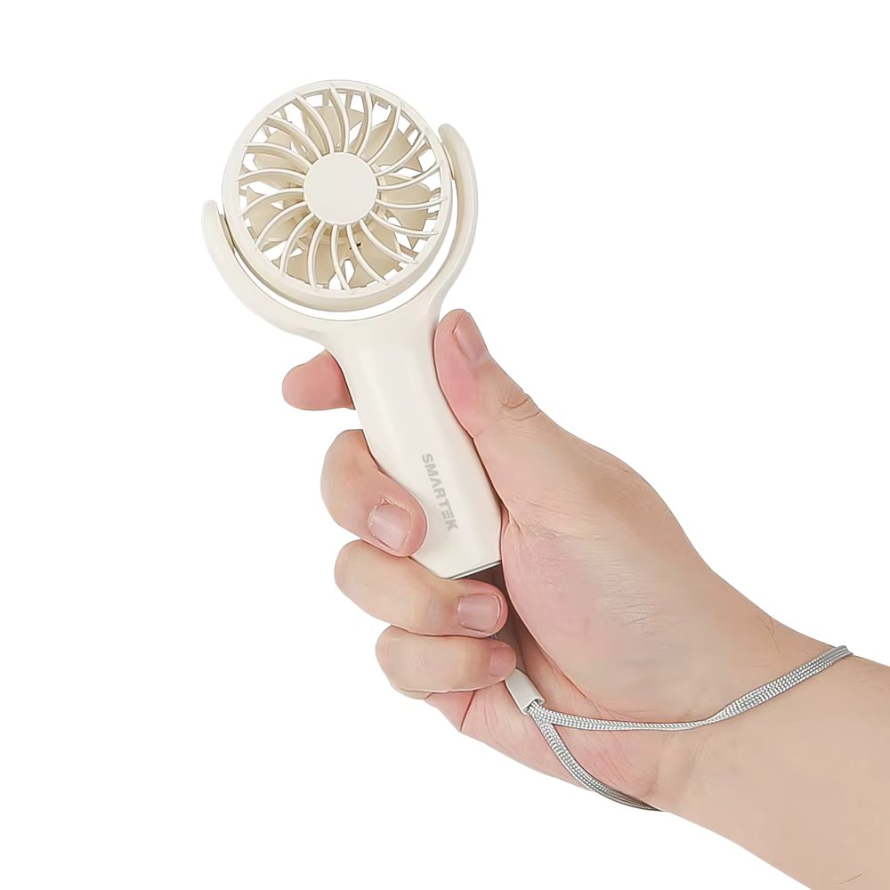 Portable ultra mini handy fan (hand fan/summer/rotating/Super Light/strap)
