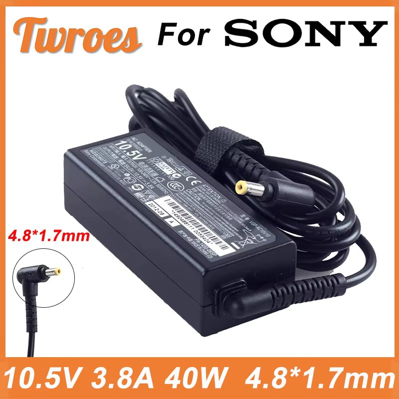 40W 10.5V 3.8A 4.8*1.7MM Laptop Adapter Charger For Sony Vaio Pro 11 13 DUO11 DUO13 VGP-AC10V10 VGP-AC10V9 SVP132A1CM Power