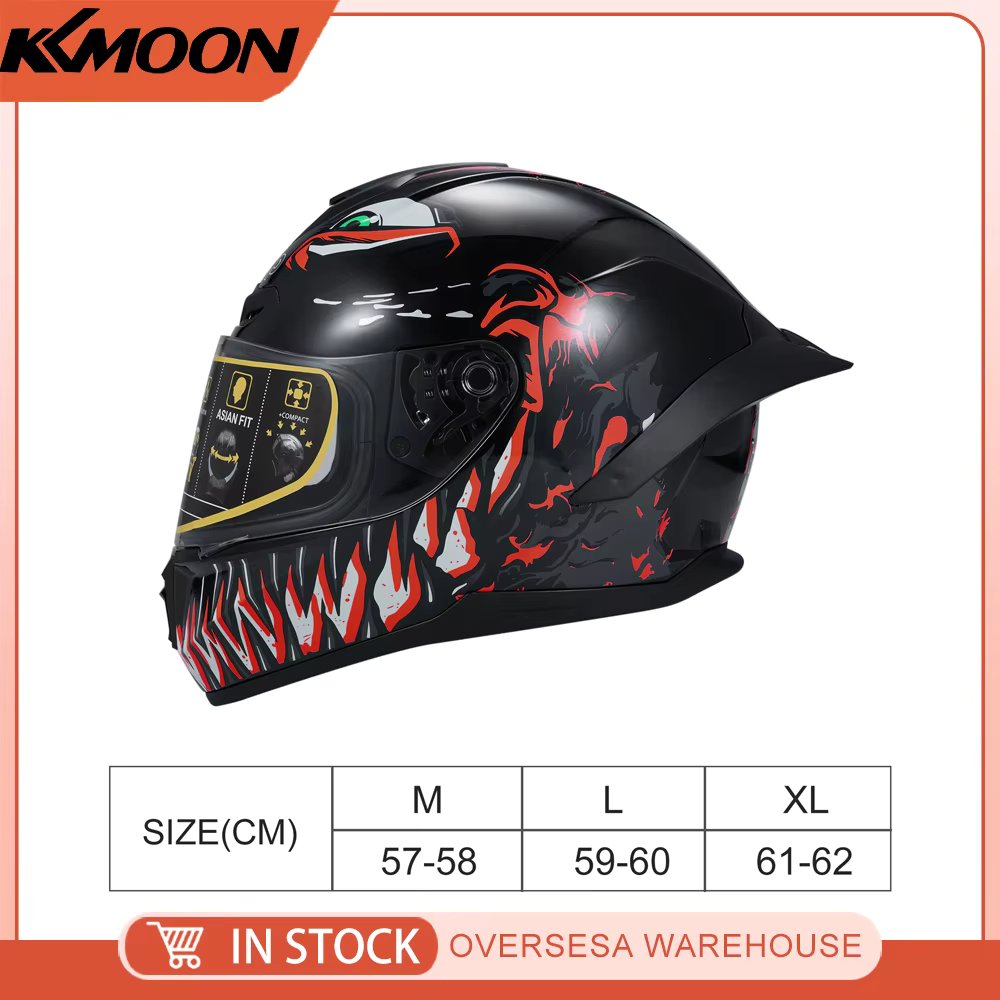 Motorcycle Helmet Full Face Rapid Street Helmet Unisex Adult Cool Rider Equipment Four Seasons New Street Motorcycle Helmet
