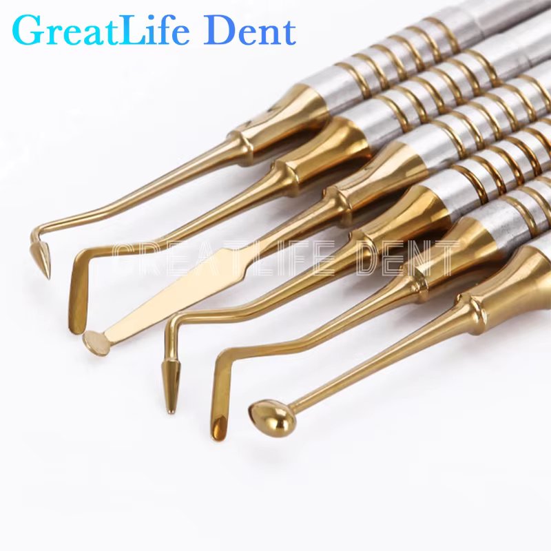 GreatLife 6PCS Dental Composite Resin Filling Spatula Tools Aesthetic Restoration Resin Filler Restoration Instrument Kits