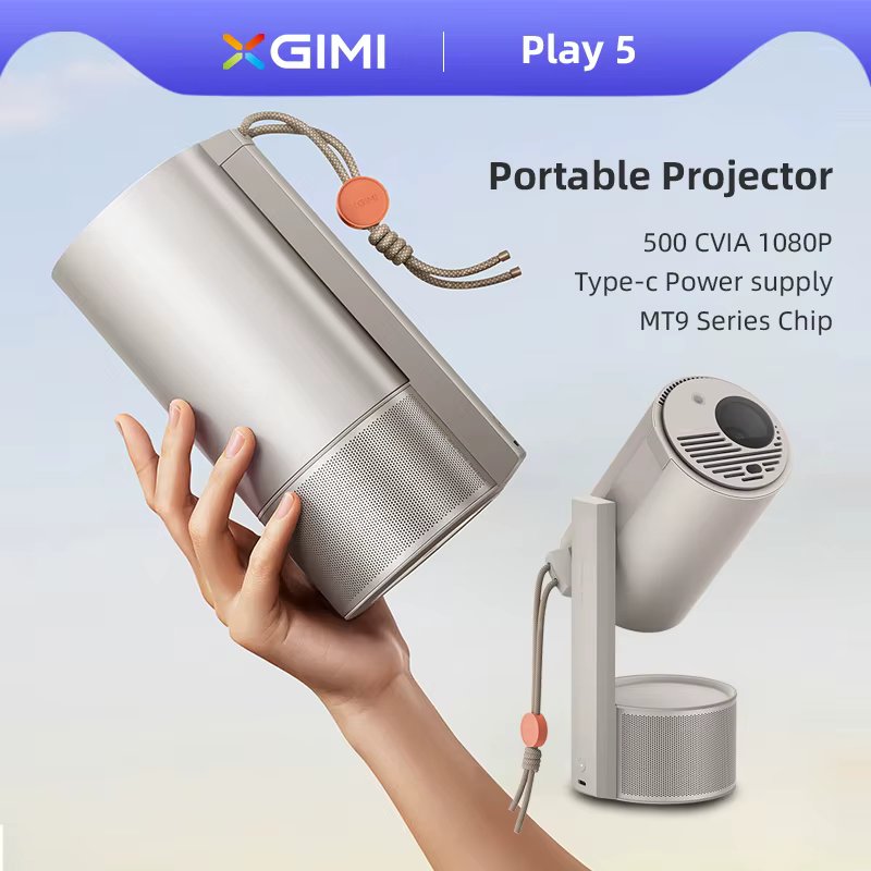 XGIMI Play 5 Projector Full HD 1080P, Mini Portable Outdoor Beamer, Home Theater, WiFi, Cinema, Bluetooth, Type-C Power Supply