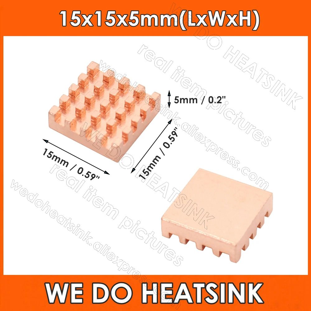 15x15x5mm (No Pad)