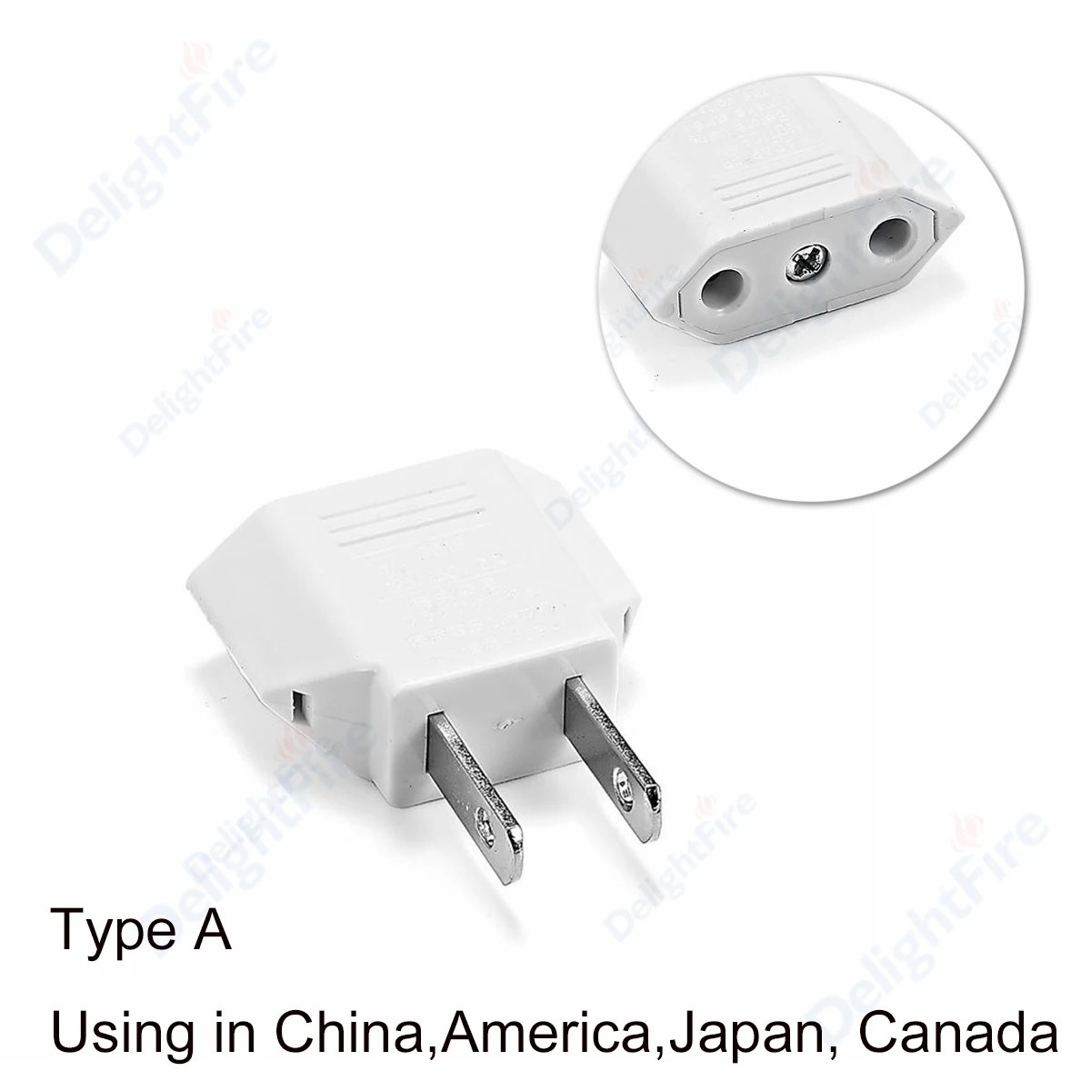 4.0mm EU To US White