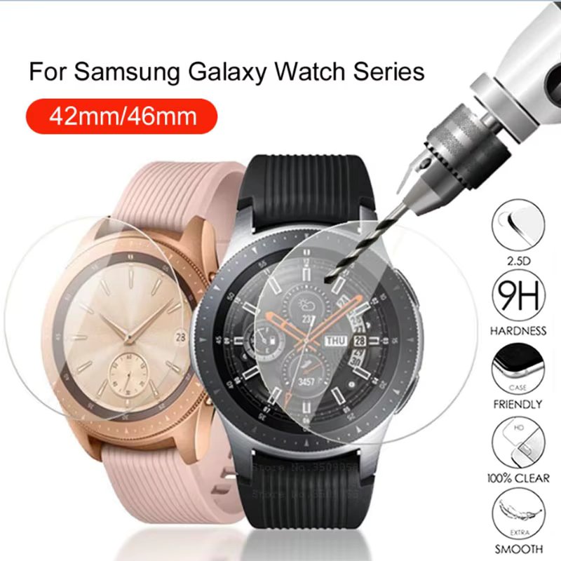 3/1Pack 9H Tempered Glass Protectors for Samsung Galaxy Watch 46mm 42mm Anti-scratch Screen Protector Protective Glass Film