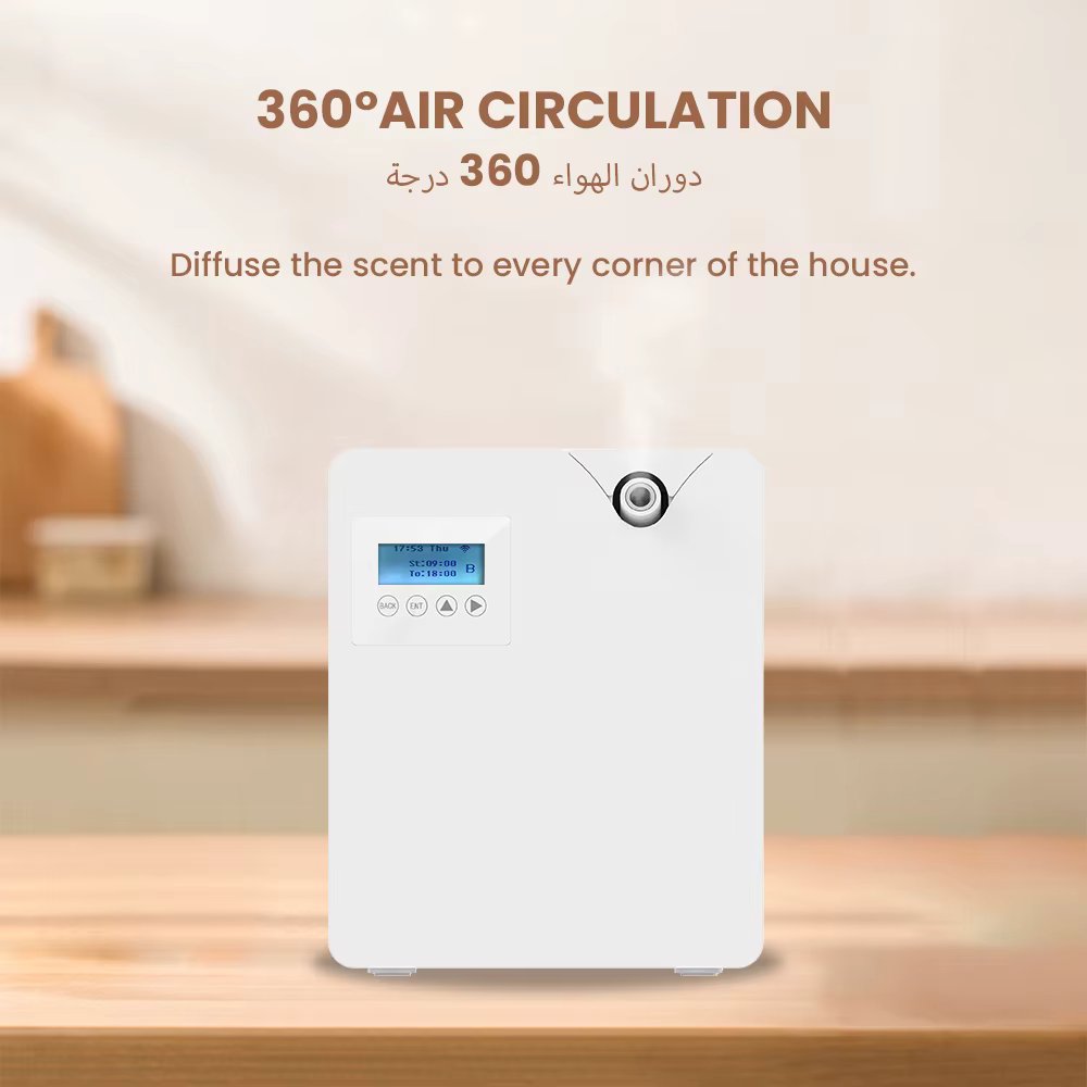 Home Hotel Aroma Diffuser WIFI Bluetooth APP HVAC 300ML Capacity Perfume Air Freshener Oil Diffuser Essential Oils Air Purifier