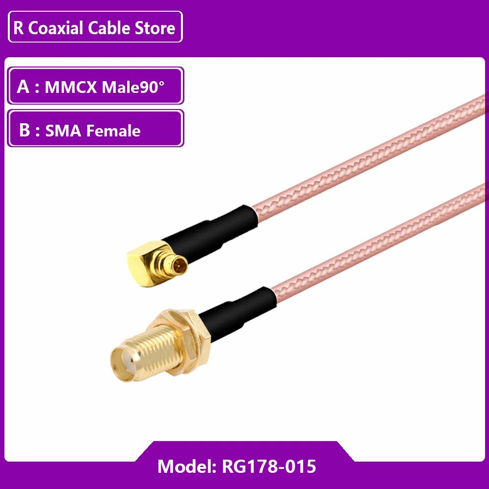 SMA F to MMCX M90