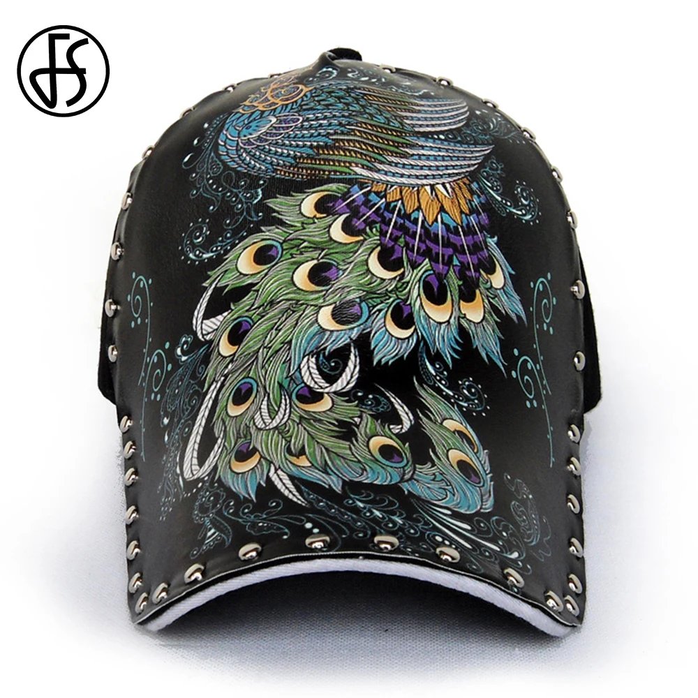 3D Peacock Cap