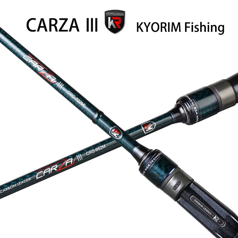 Kyorim CARZA3 LURE ROD 2 Sections TORAYCA CARBON FUJI K GUIDE ALCONITE RING FUJI REEL SEAT Fast Action 632L  Casting/Spinning