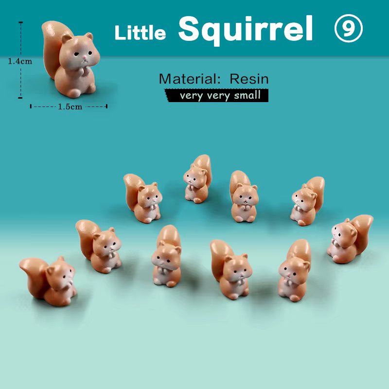 10pcs Squirrels