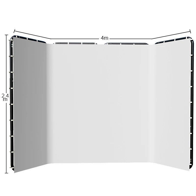 240x400cm White