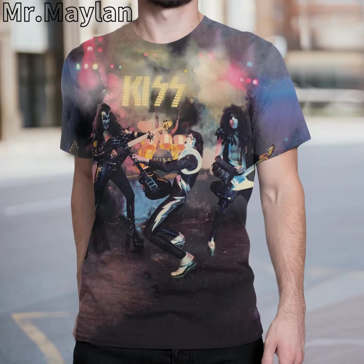 Rock Kiss Band Tshir 3D Printed t shirt for Men/women New Design Streetwear Tee shirts Homme Oversized t shirt 5XL 6XL  Tops A55