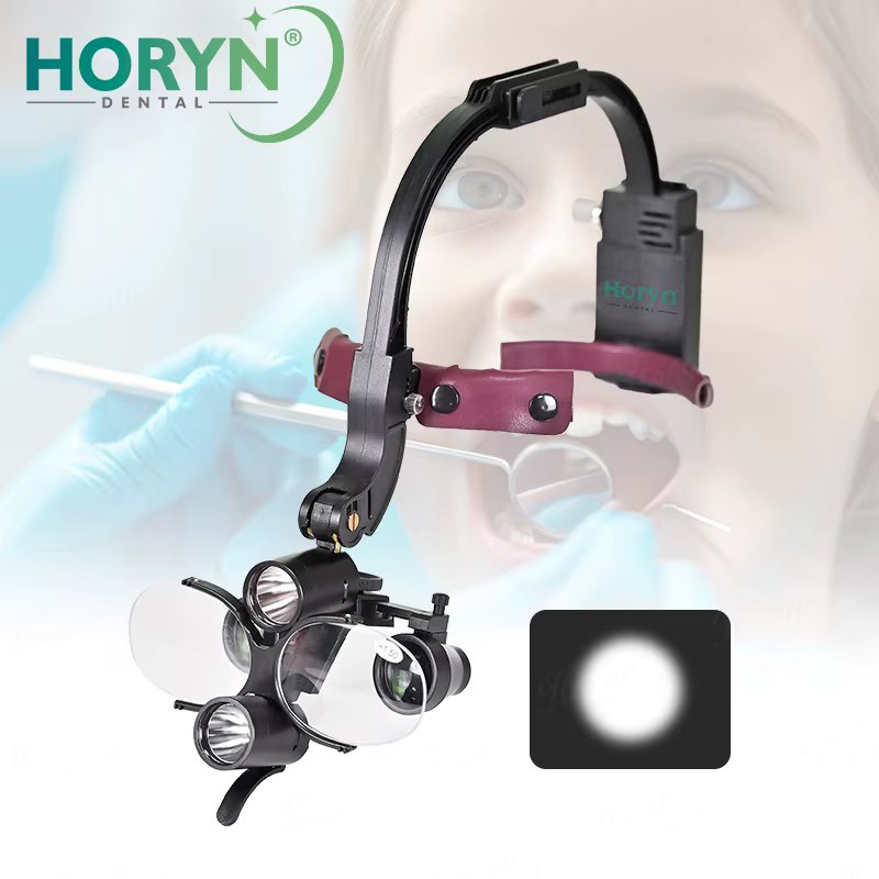 Dental LED Head Light Lamp 2.5X 3.5X For Magnification Binocular Loupes 5W Light Dentisit Surgical Headlight Lab Equipment