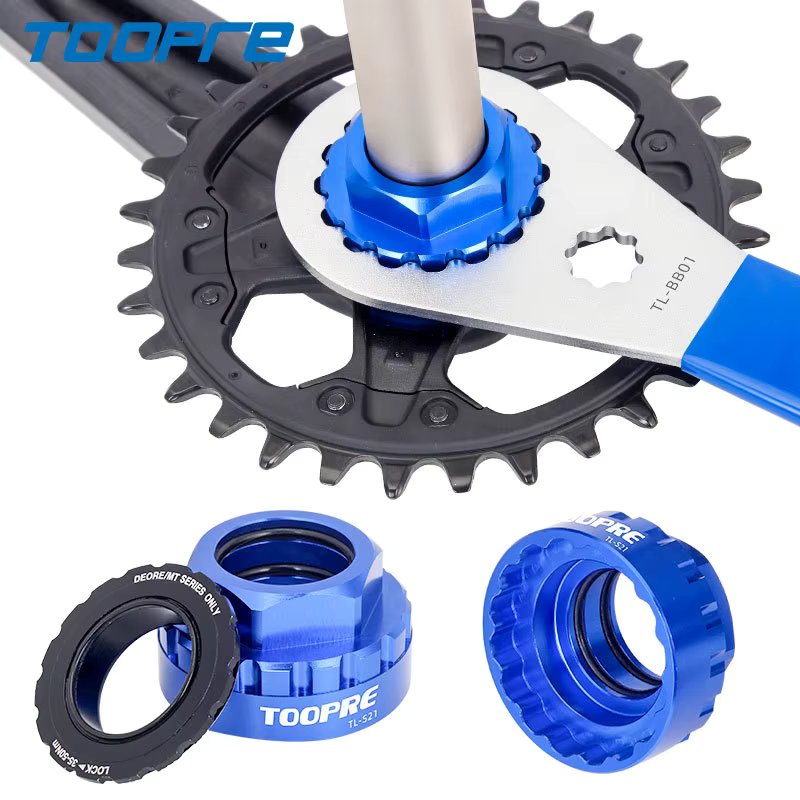 Bike Direct Mount Chainring Lock Ring Removal Installation Tool for M7100 M8100 M9100 Bike Bottom Bracket Wrench Tools
