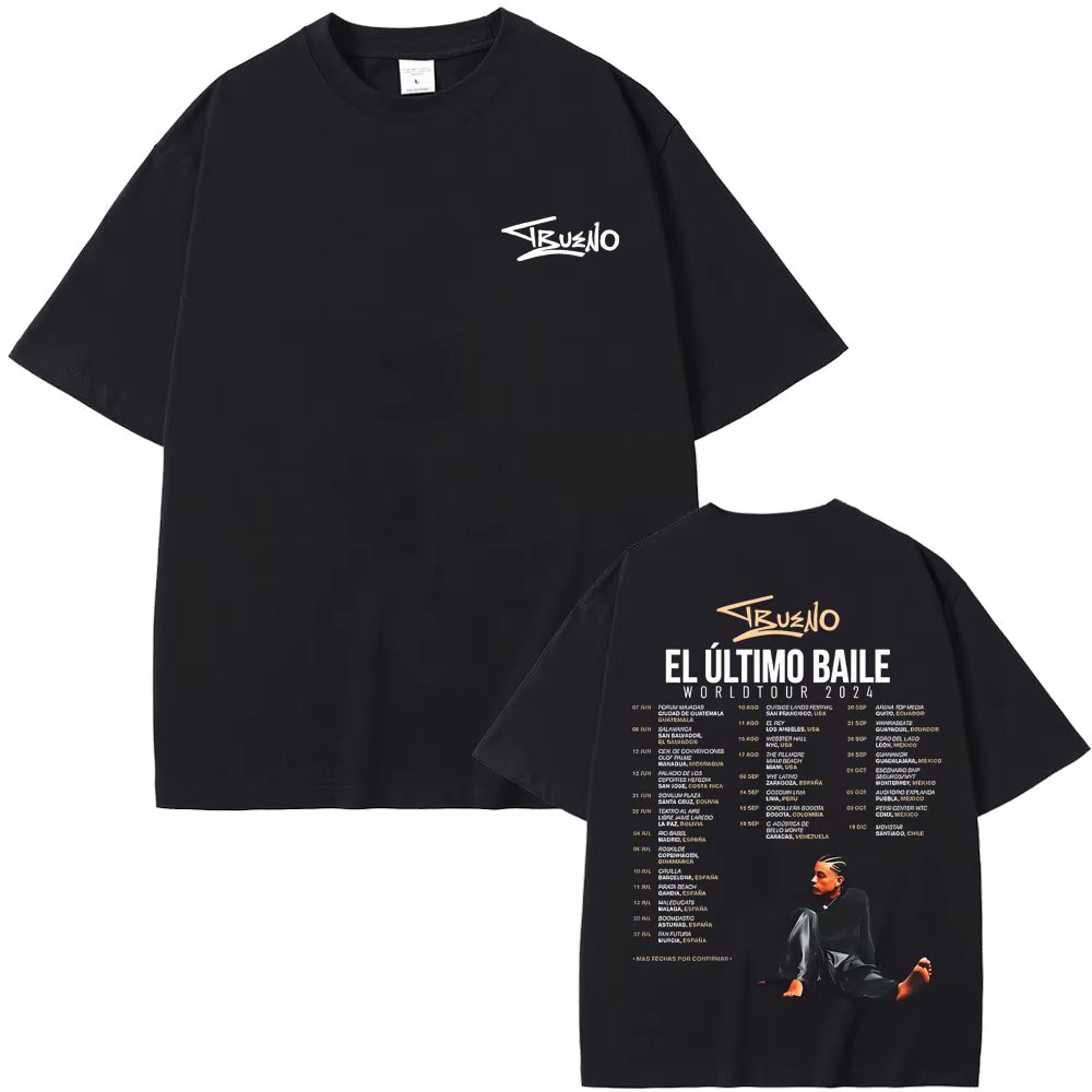 Rare Rapper Trueno El Ultimo Balie World Tour 2024 T Shirt Men Women Fashion Hip Hop Oversized T-shirts Men's Cotton T Shirts