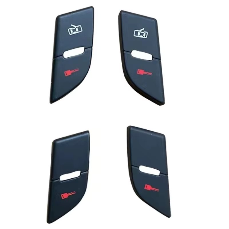 1Pcs For Audi D3 A8 Quattro 2004-2007 Front Door Lock Switch Button Cover [ Sold separately, not a set ! ]