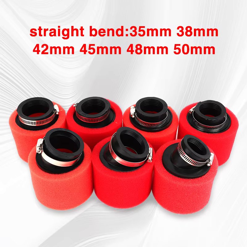 Motorcycle dirt pit parts 35mm 38mm 42mm 45mm 48mm 50mm sponge foam Air Filter Racing For ATV Scooter FMX PIt Bike Dhz Pit pro