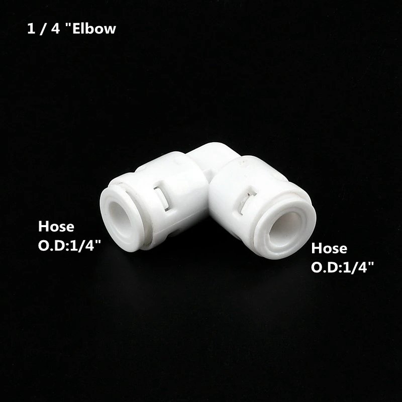 1/4" 3/8" BSP To 6.35 9.52mm PE Tube Water Purifier Accessories Aquarium Quick Fitting RO Water Plastic Pipe Coupling Connector