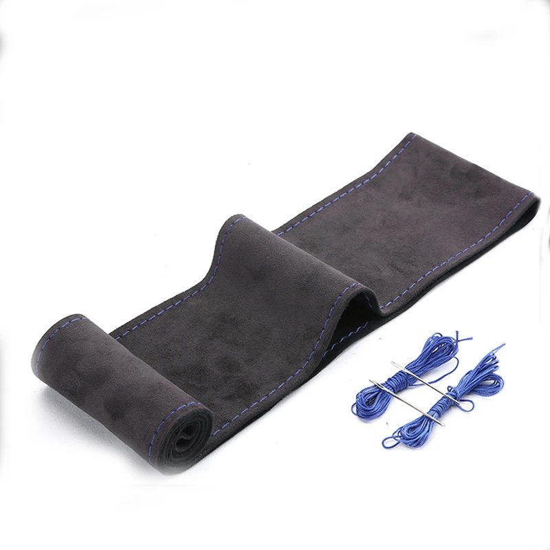 black N  blue thread