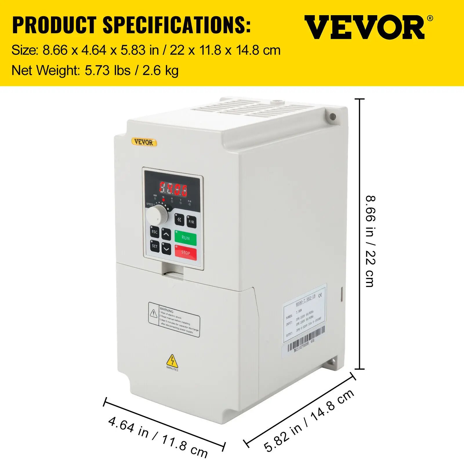 7.5KW 10HP 220V