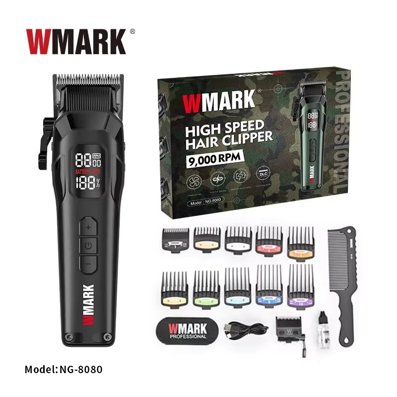 WMARK Hair clipper NG-8080 Electric adjustable high speed electric clippers charging hair salon