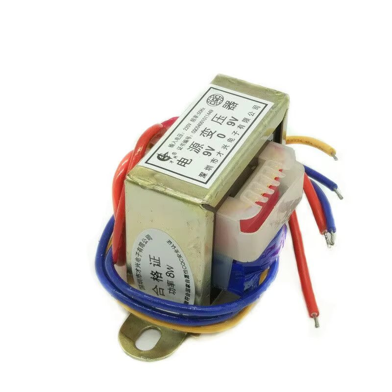 AC 6V 9V 12V 15V 18V 24V Output Voltage 8W EI Copper Core Input 220V 50Hz~60Hz Single/Dual Voltage Copper EI48 Power Transformer