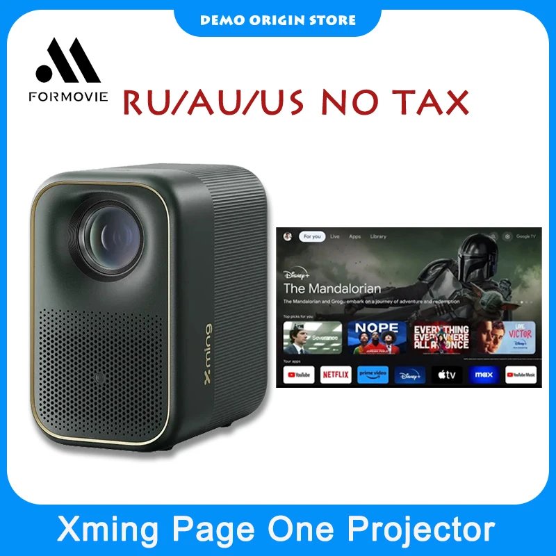 Formovie Xming Page One Smart Projector The World's First Google TV LCD Projectors Portable Mini For Home Cinema Global Theater