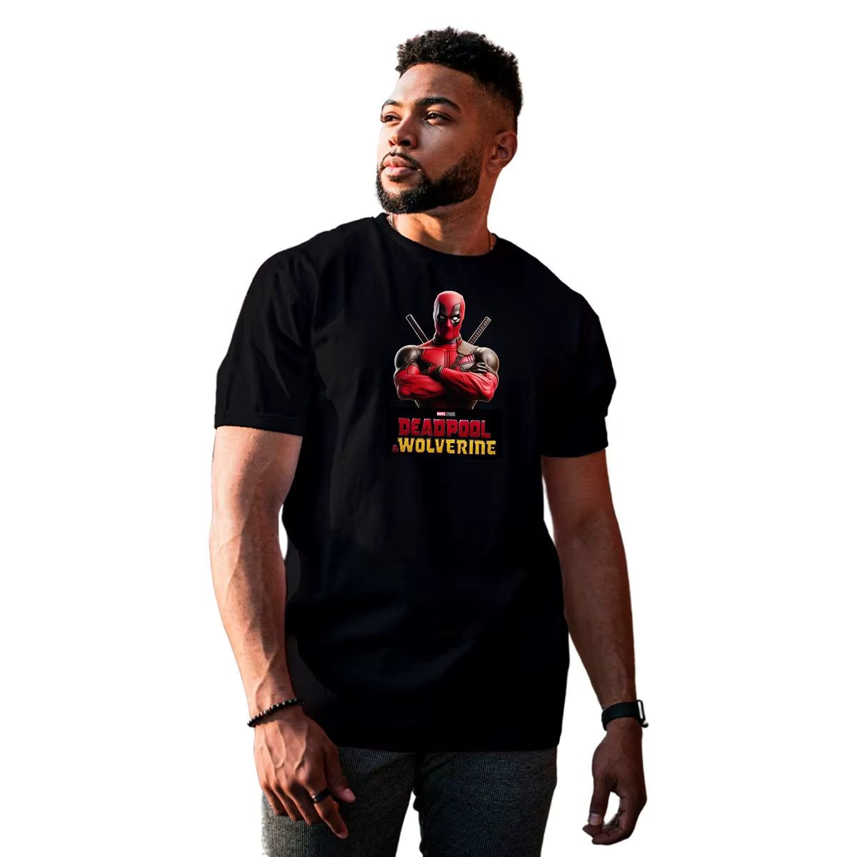 Deadpool and Wolverine High Quality Casual Basic Men's T-Shirt