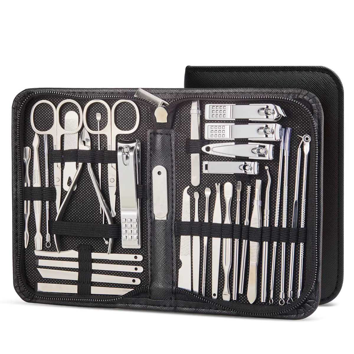 32pcs Black-Silver