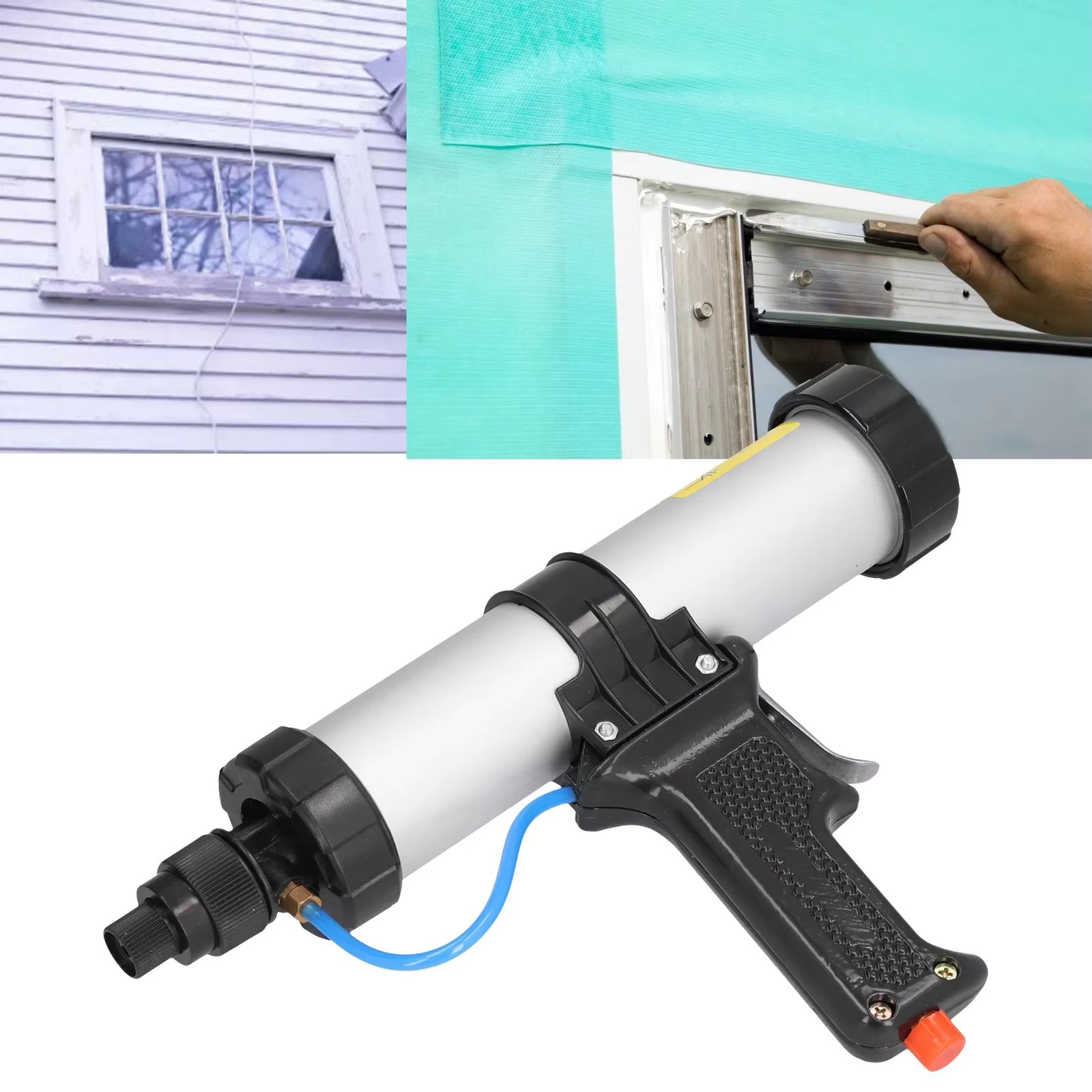 Pneumatic Caulking Gun Professional Pneumatics Glue Guns with Air Pressure Regulator Air Power Caulk Gun Pneumatic Caulking Gun