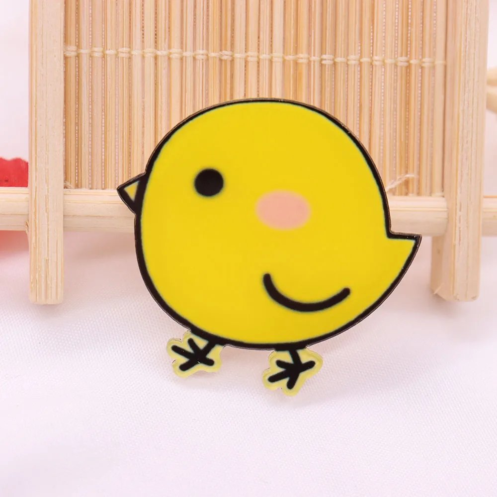 1Pcs Dinosaur Giraffe Lion Cattle Tiger Animals Acrylic Brooch Clothes Badge Kids Backpack Icon Brooches Pins Women Accessories