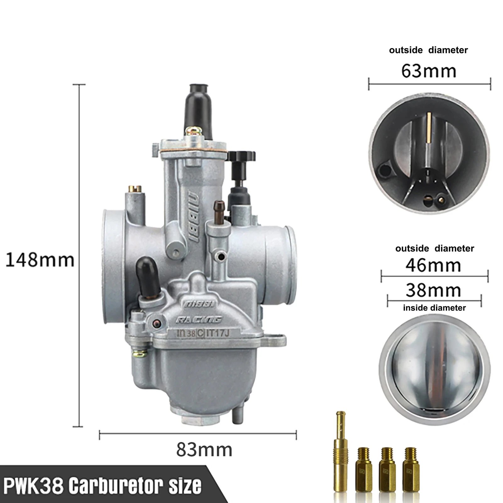 PWK38MM Silvery