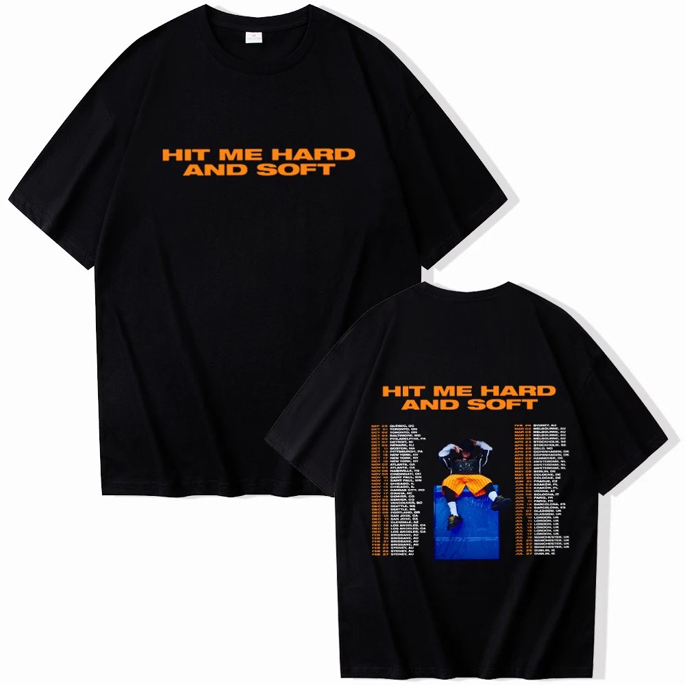 Billie Hit Me Hard and Soft Shirt Music Merch Fan Gift Unisex Harajuku O-Neck Short Sleeve Shirts