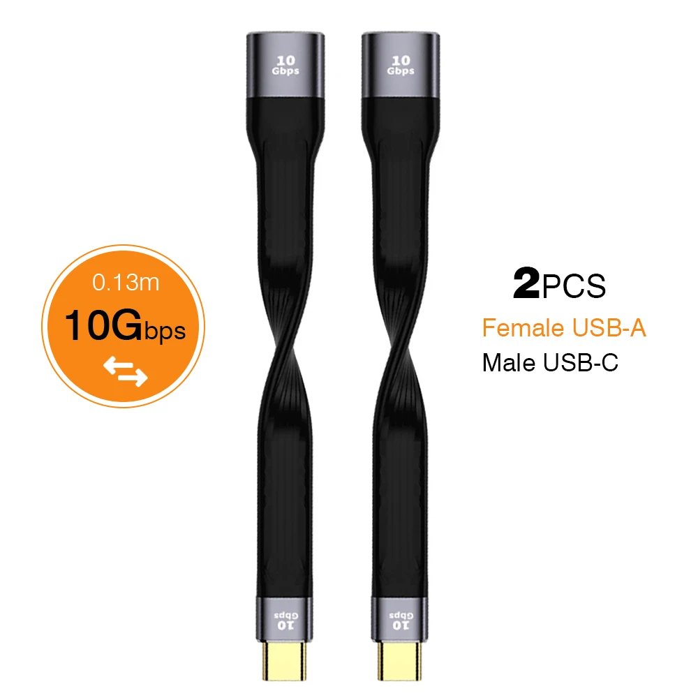 2PCS 10G M-C to F-A