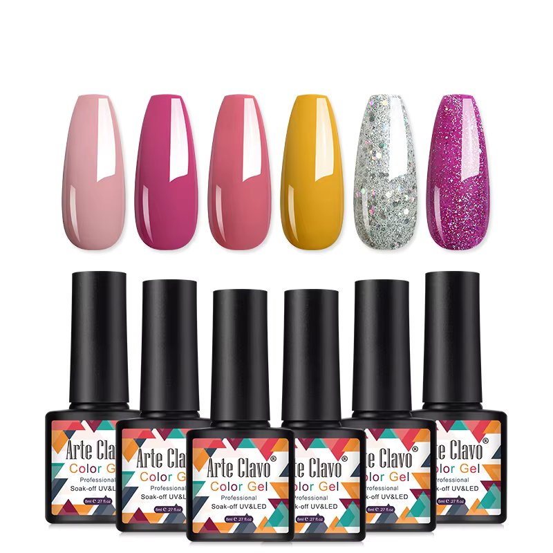 Arte Clavo 8ml Gel Polish No Wipe Top Coat UV LED Gel Varnish Semi Permanent Vernis Soak Off Nail Art UV Gel Nail Polish