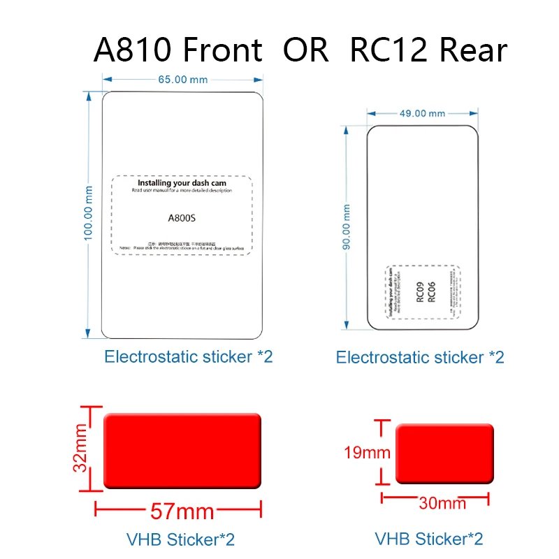 A810 RC12 Sticker